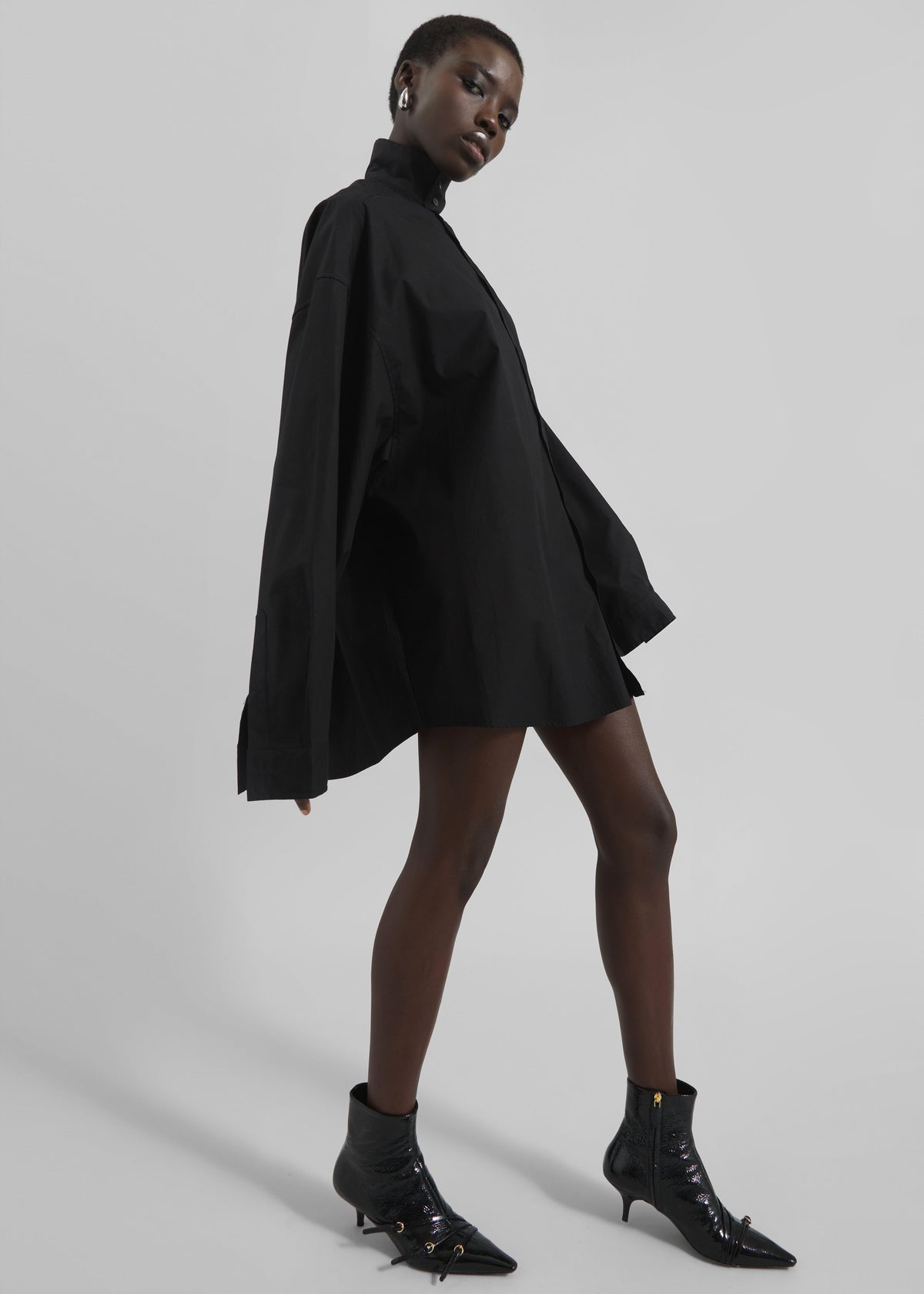 Riken Oversized Shirt - Black β view 1 of 8
