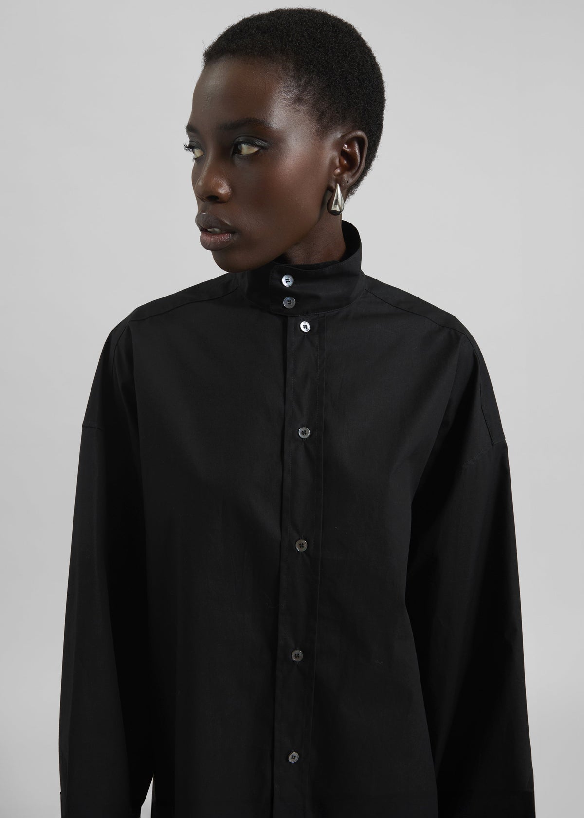 Riken Oversized Shirt - Black β view 5 of 8