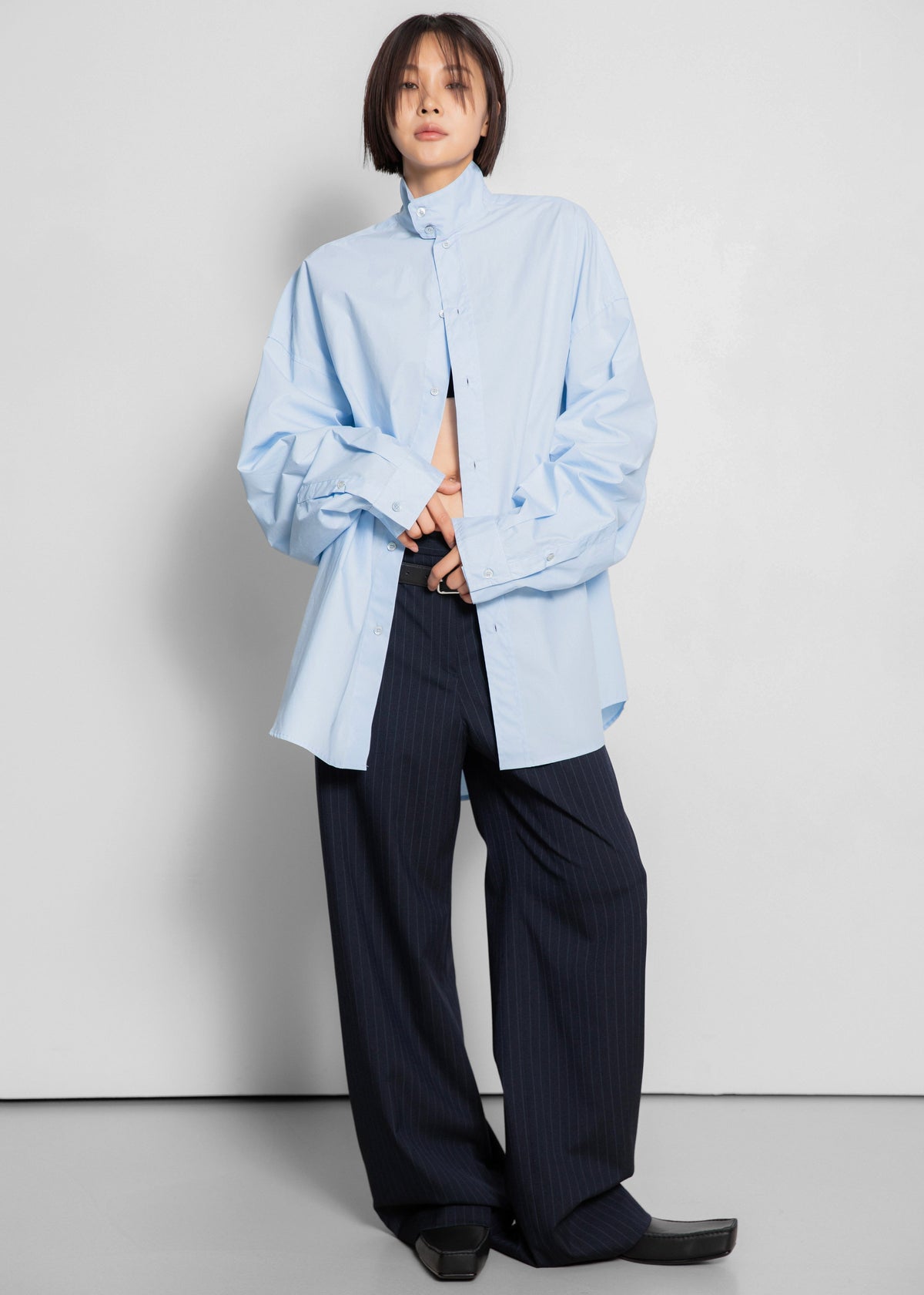 Riken Oversized Shirt - Sky Blue β view 12 of 13