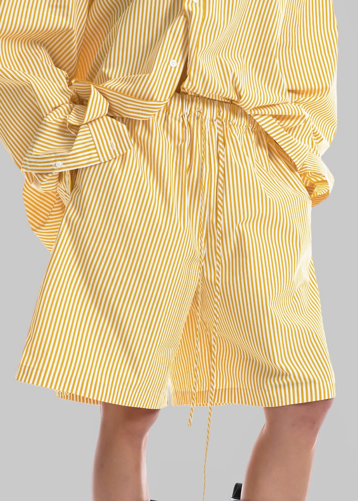 Rimini Bermuda Shorts - Yellow/White Stripe β view 2 of 10