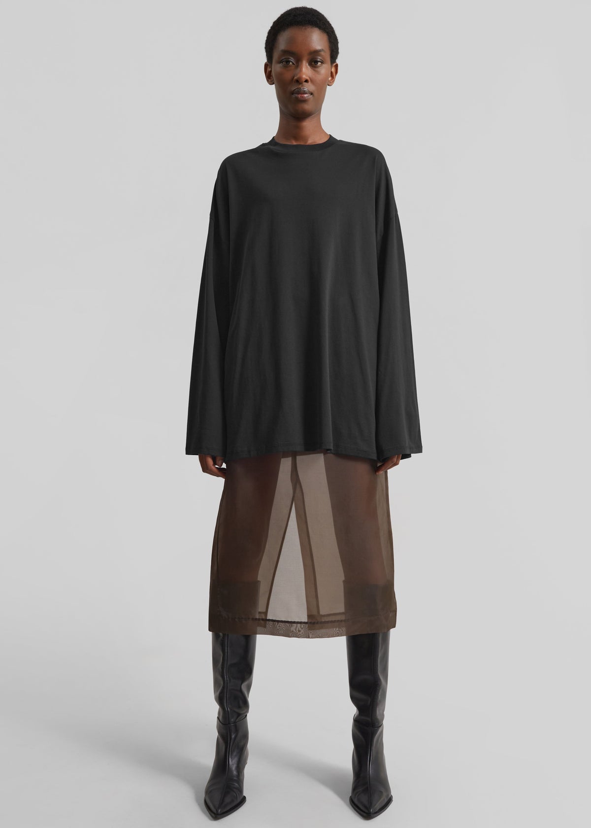 Rio Oversized Sleeve Tee - Black β view 2 of 6