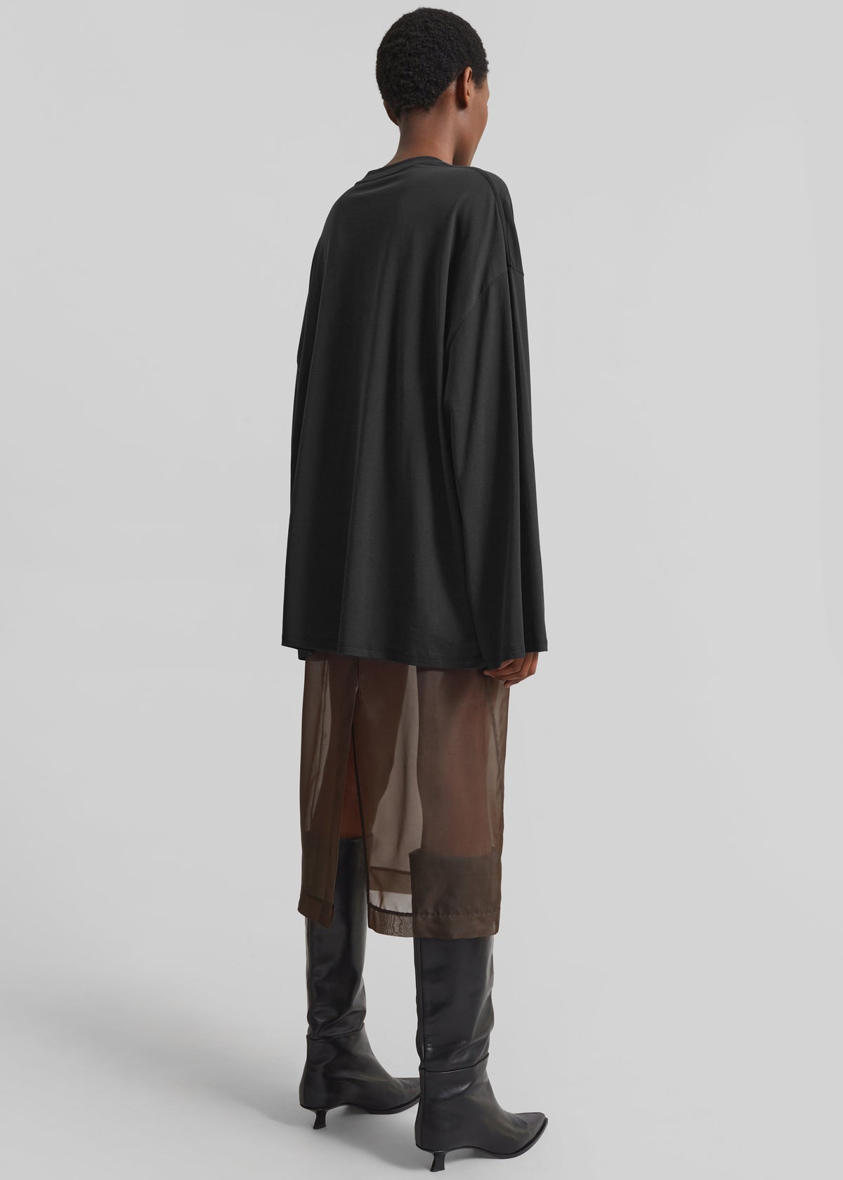Rio Oversized Sleeve Tee - Black β view 5 of 6