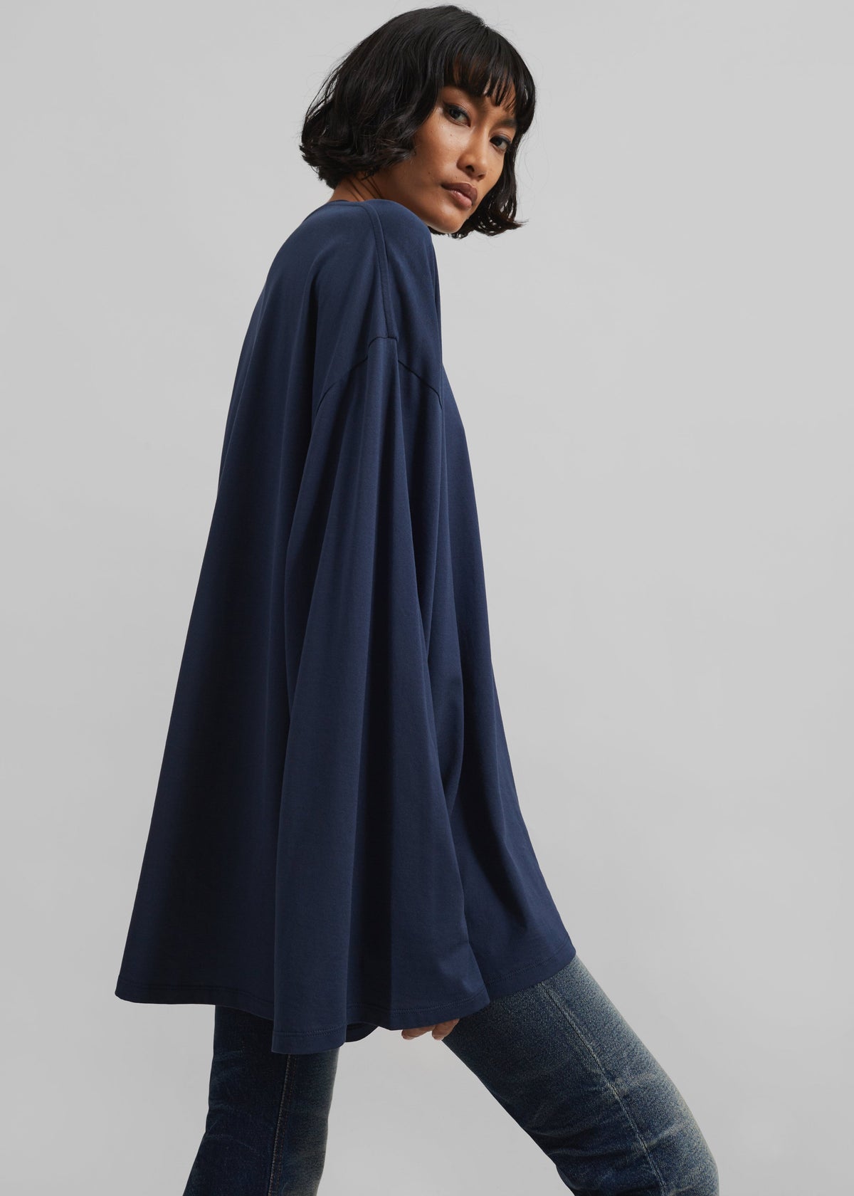 Rio Oversized Sleeve Tee - Dark Navy β view 2 of 6