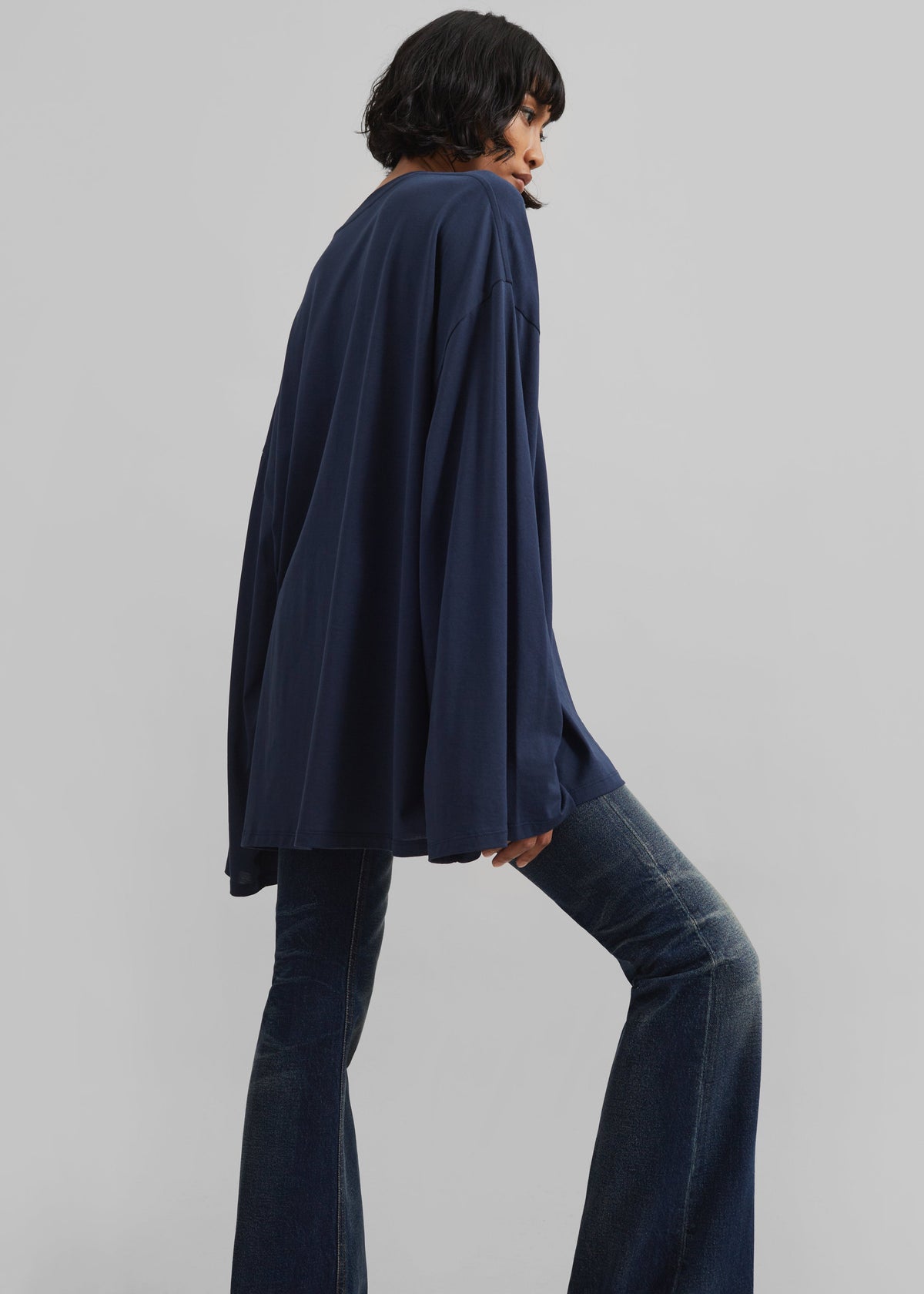 Rio Oversized Sleeve Tee - Dark Navy β view 4 of 6