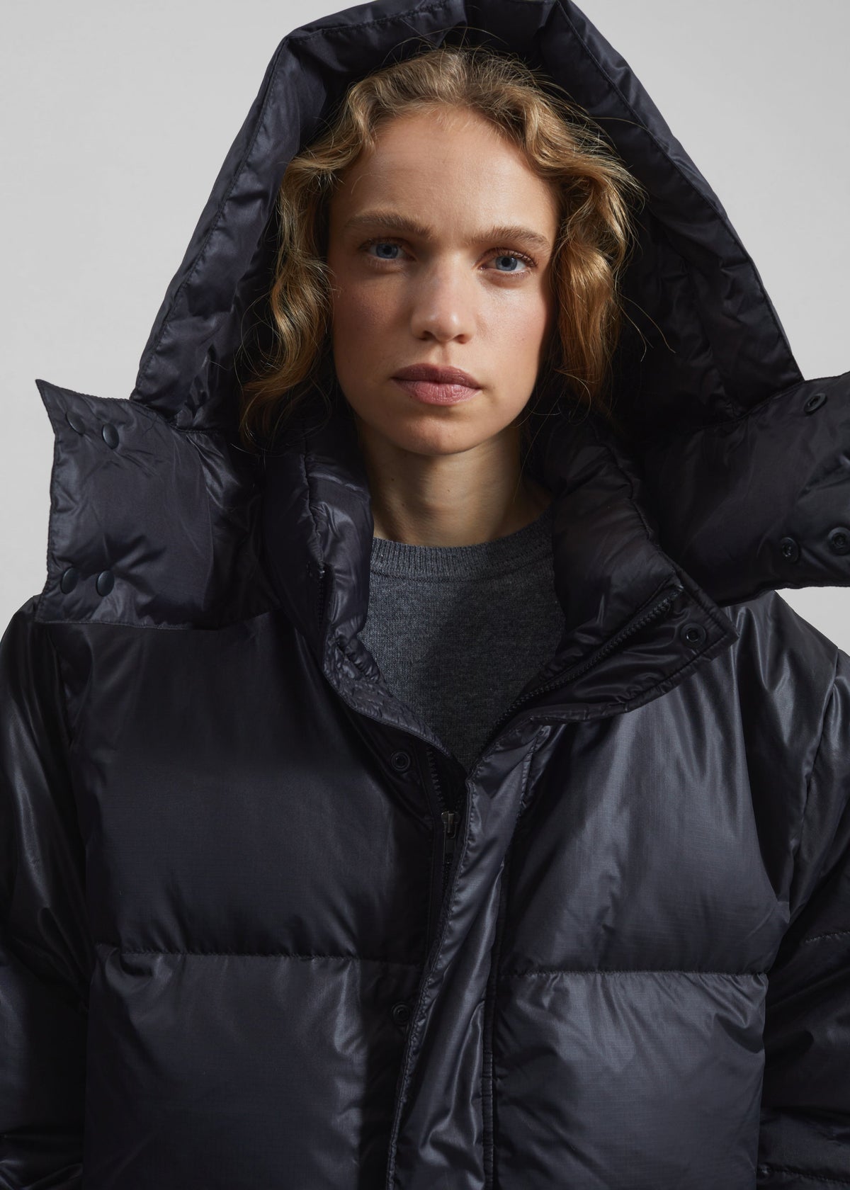 Riom Hooded Puffer Jacket - Black β view 3 of 7
