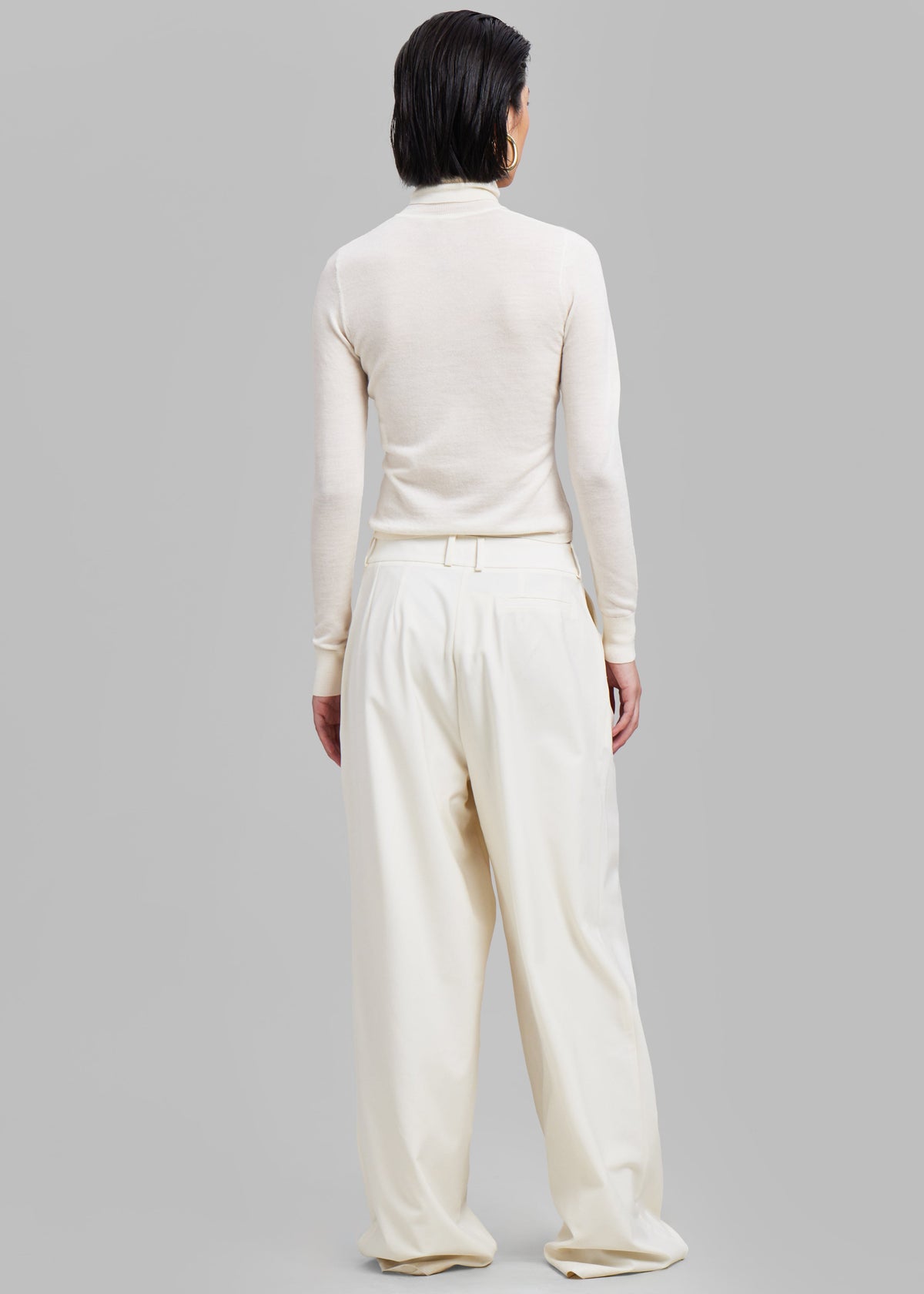 Ripley Pleated Trousers - Ivory β view 7 of 8