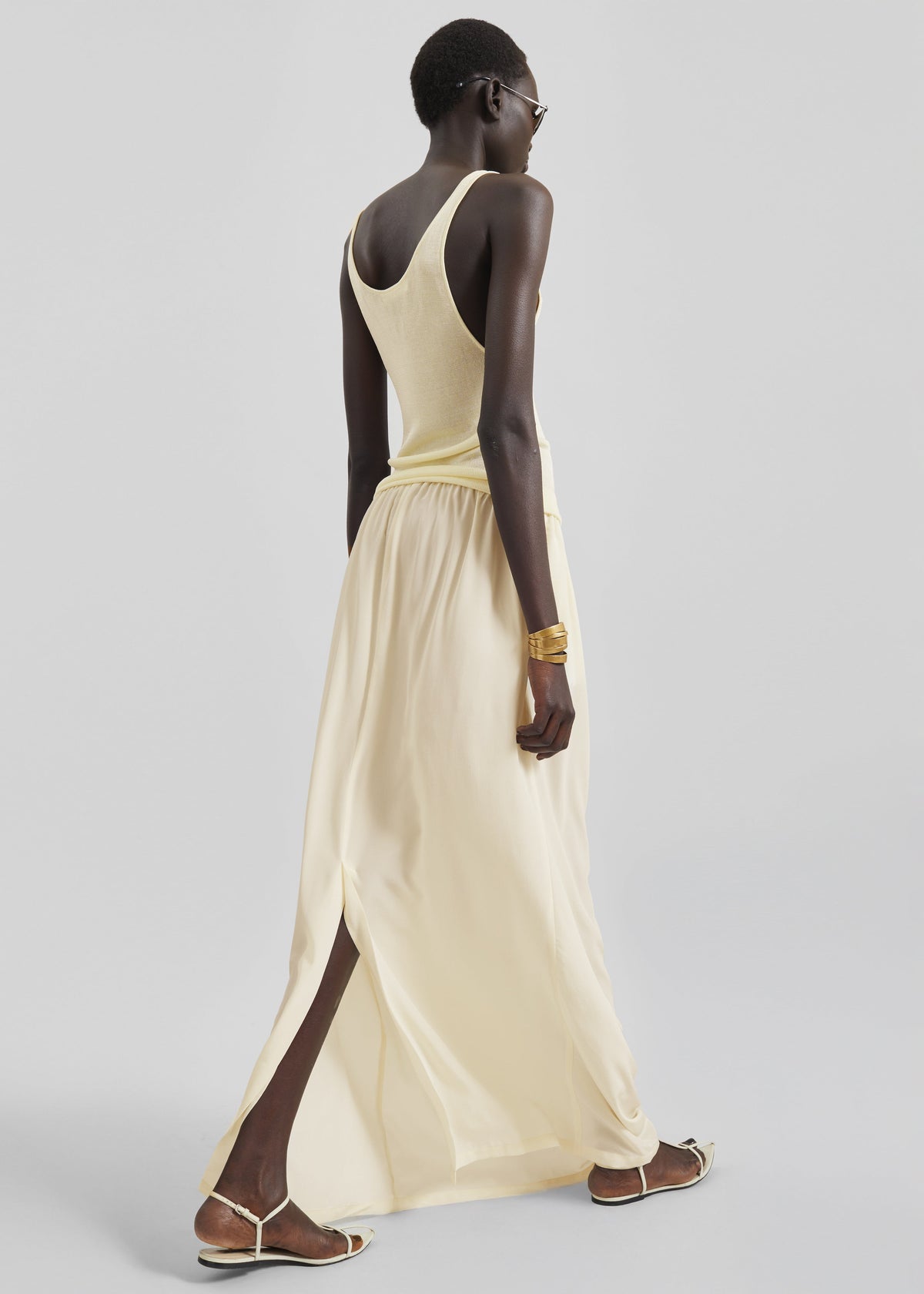 Rivo Knit Tank Top - Pale Yellow β view 5 of 6