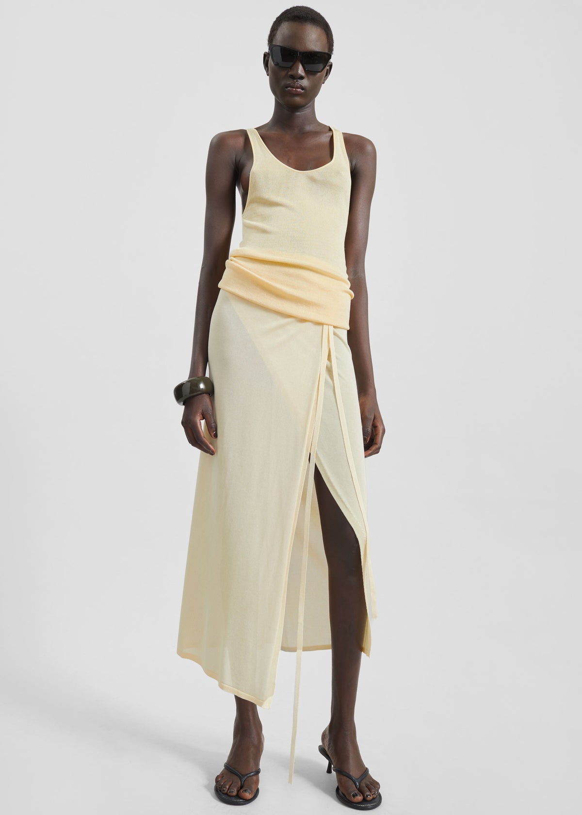 Rivo Knit Tank Top - Pale Yellow β view 2 of 6