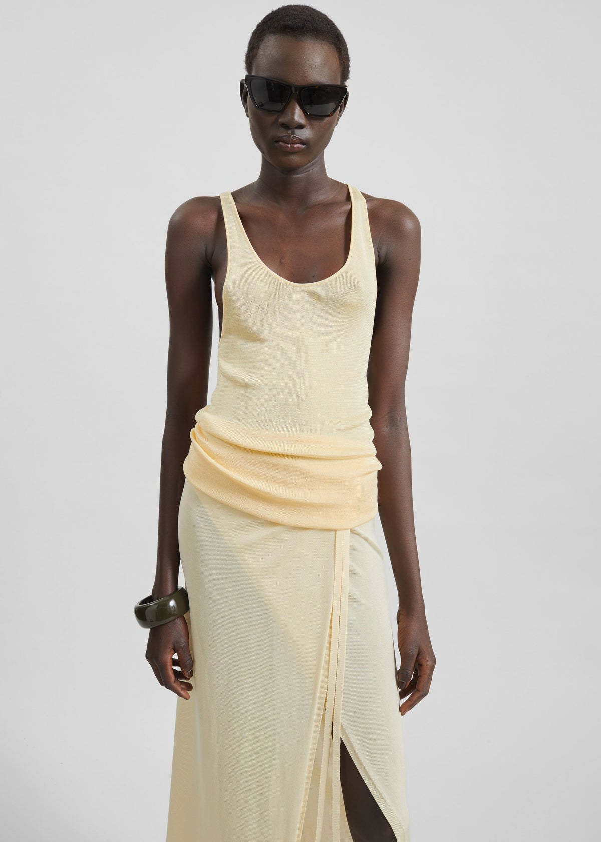 Rivo Knit Tank Top - Pale Yellow β view 1 of 6
