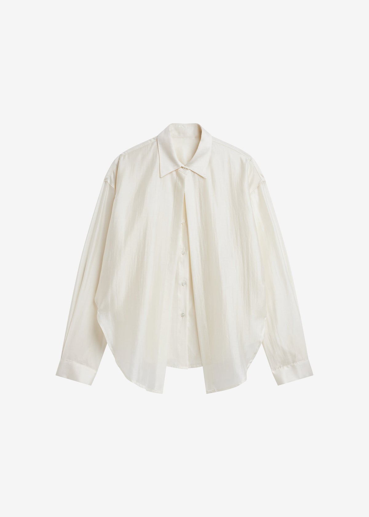 Roanne Fluid Double Shirt - Cream β view 7 of 7