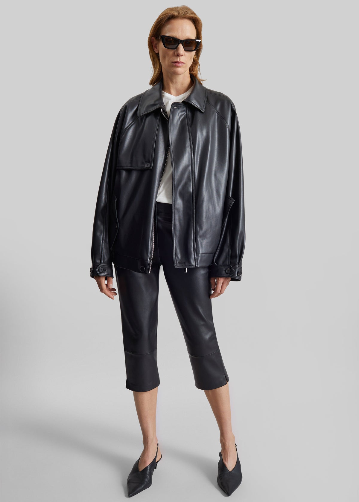 Roisin Faux Leather Jacket - Black β view 11 of 13