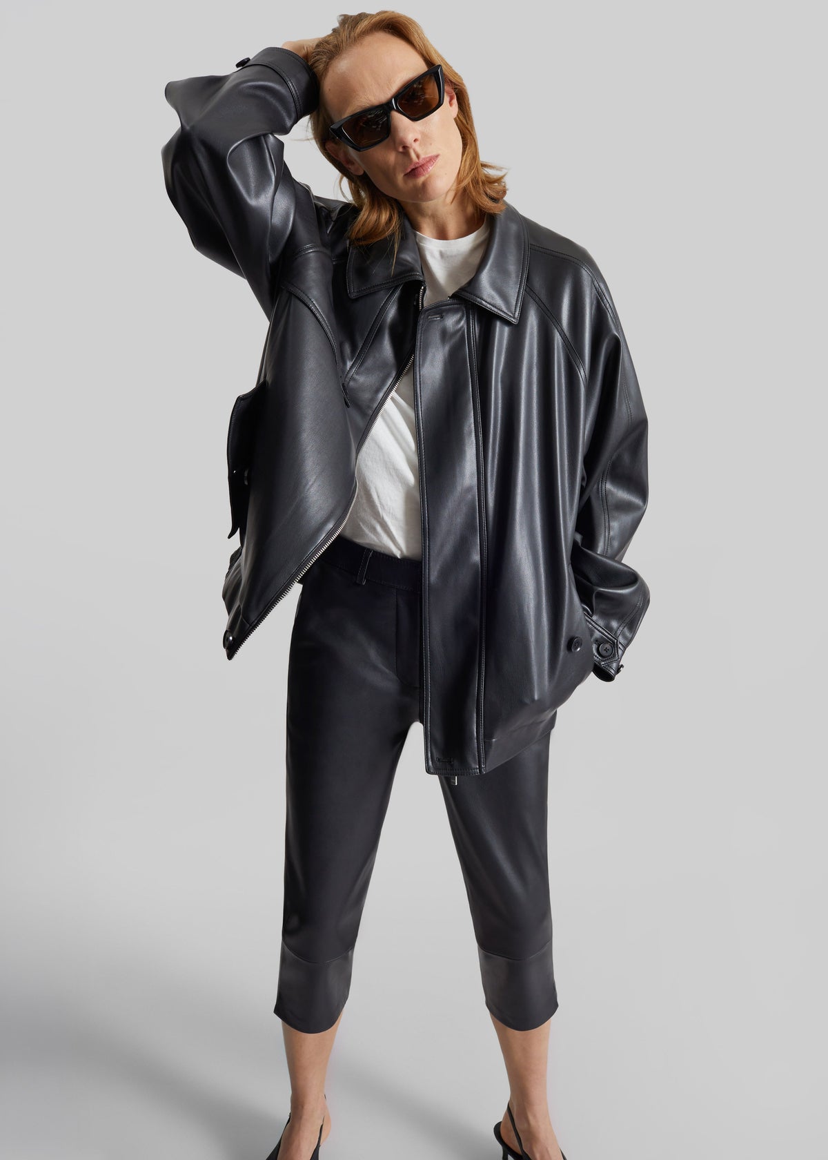 Roisin Faux Leather Jacket - Black β view 5 of 13