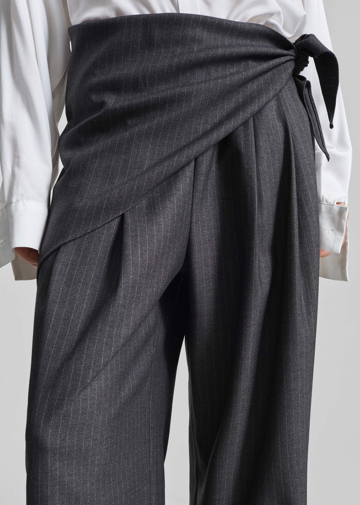 Rovigo Scarf Wrap Pants - Grey Stripe β view 3 of 9