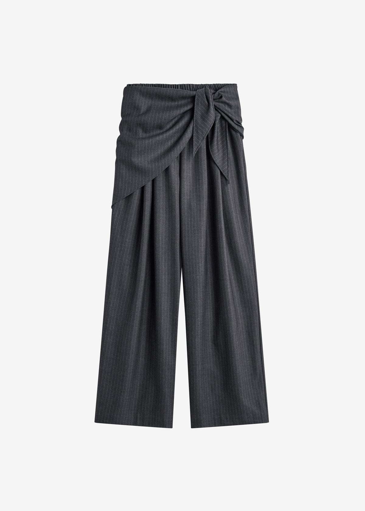 Rovigo Scarf Wrap Pants - Grey Stripe β view 9 of 9