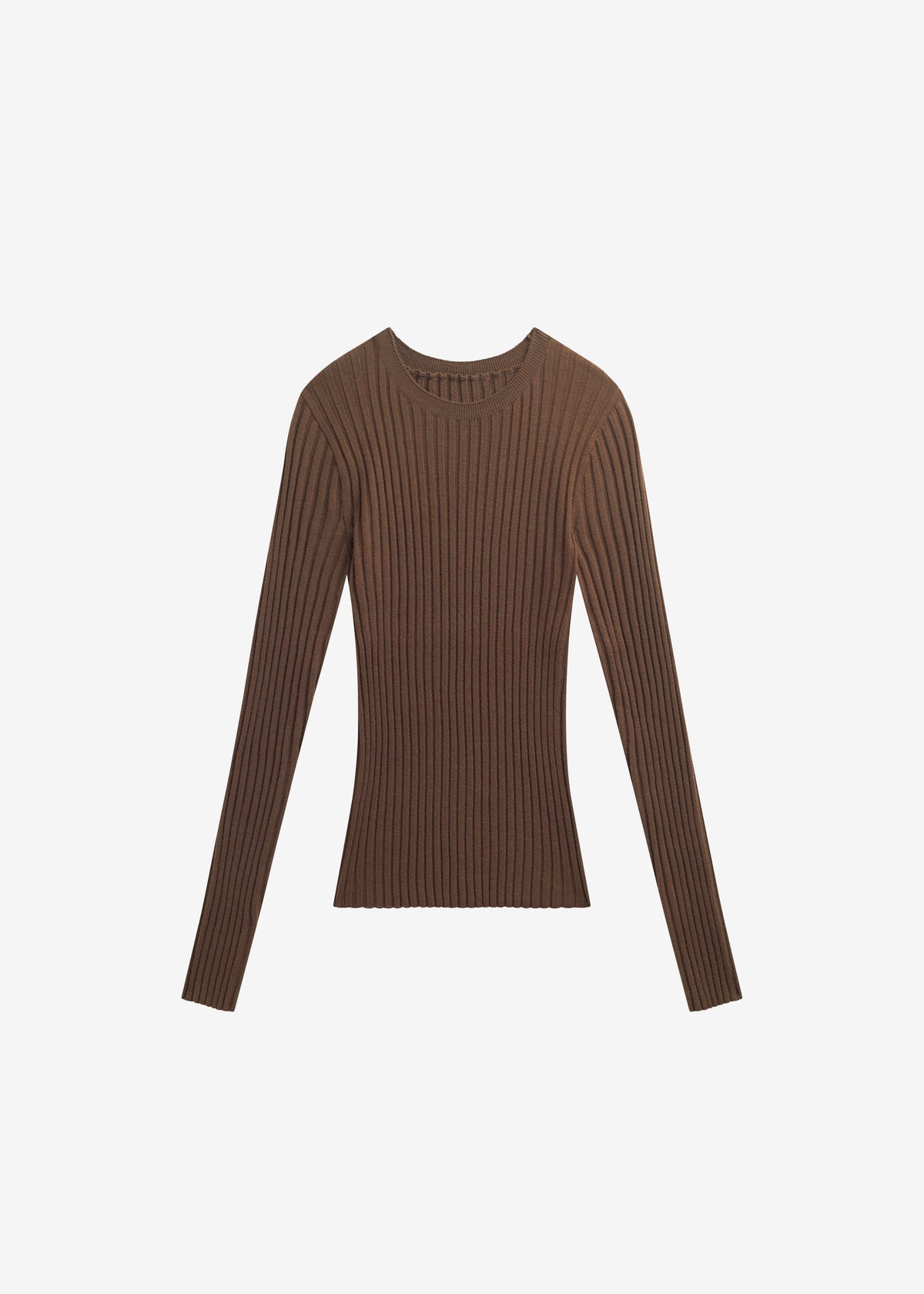 Ruan Ribbed Knit Top - Brown β view 6 of 6