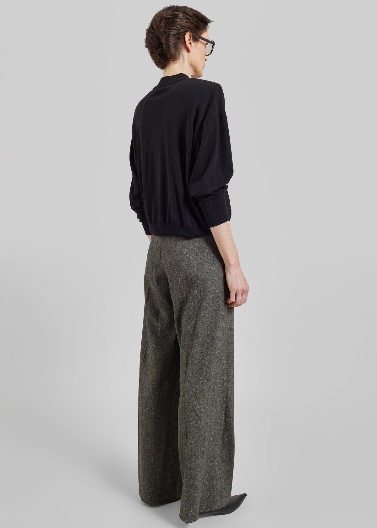 Rue Padded High Neck Sweater - Black β view 6 of 7