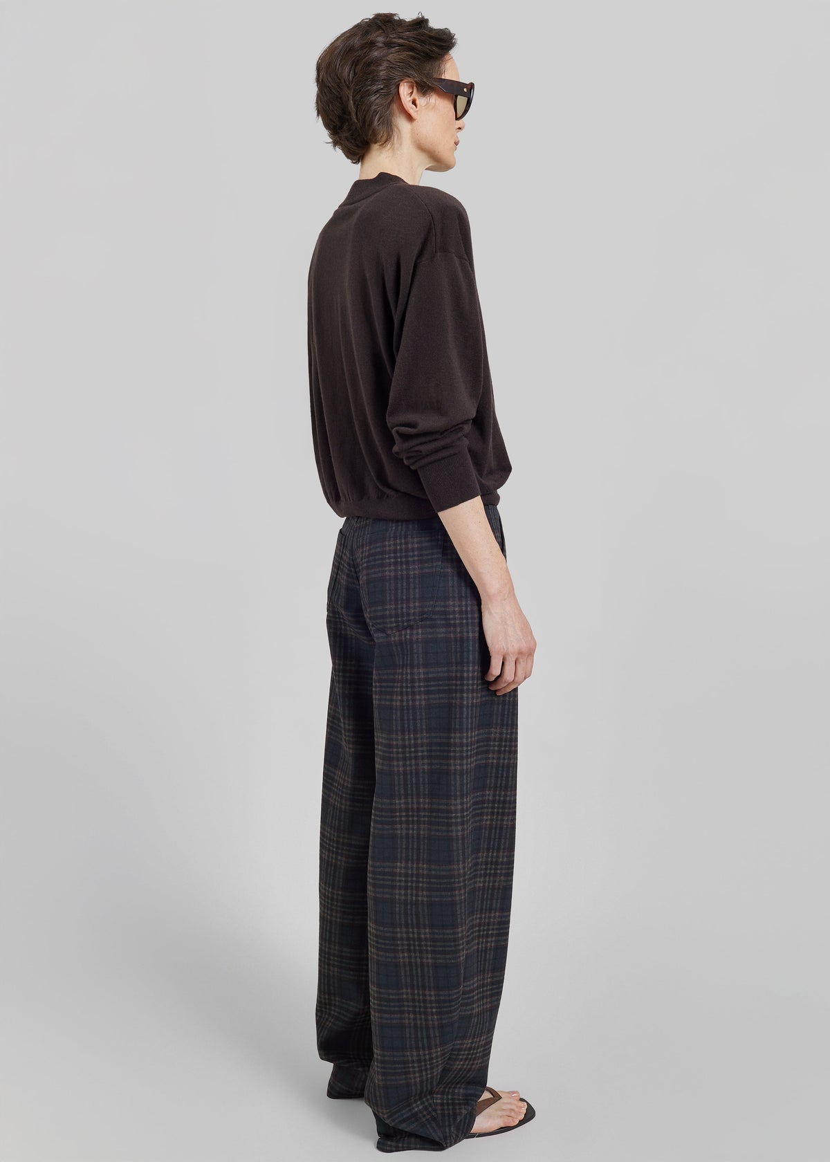 Rue Padded High Neck Sweater - Brown β view 7 of 8