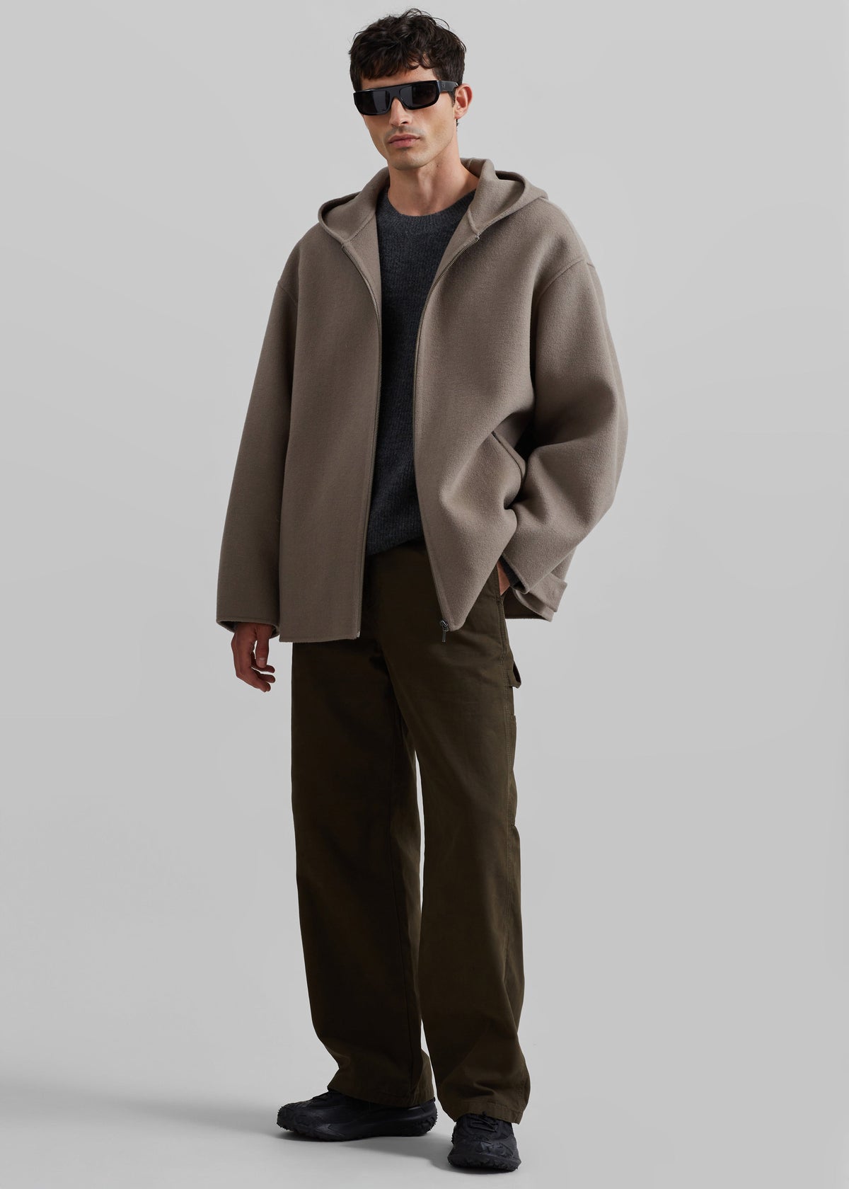 Rye Hooded Wool Jacket - Light Brown β view 3 of 8
