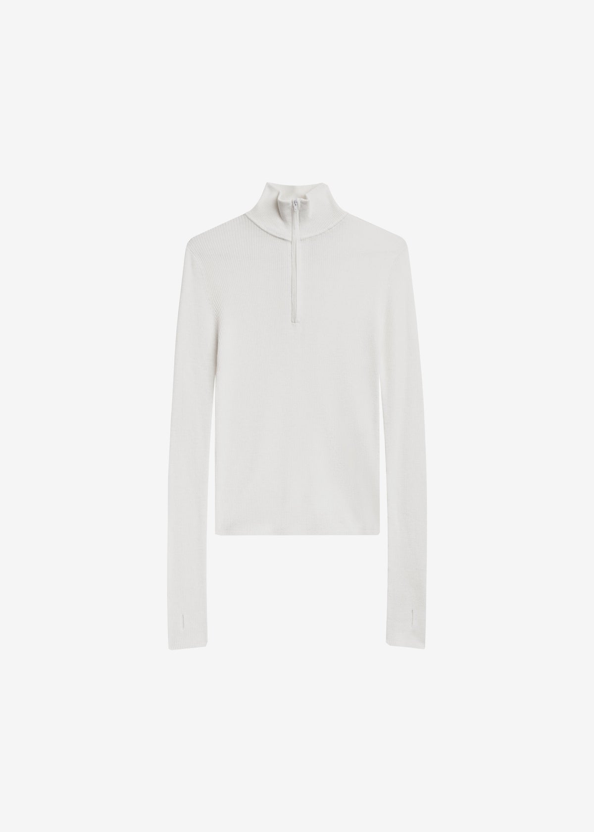 Sade Knit Zip Sweater - White β view 6 of 6