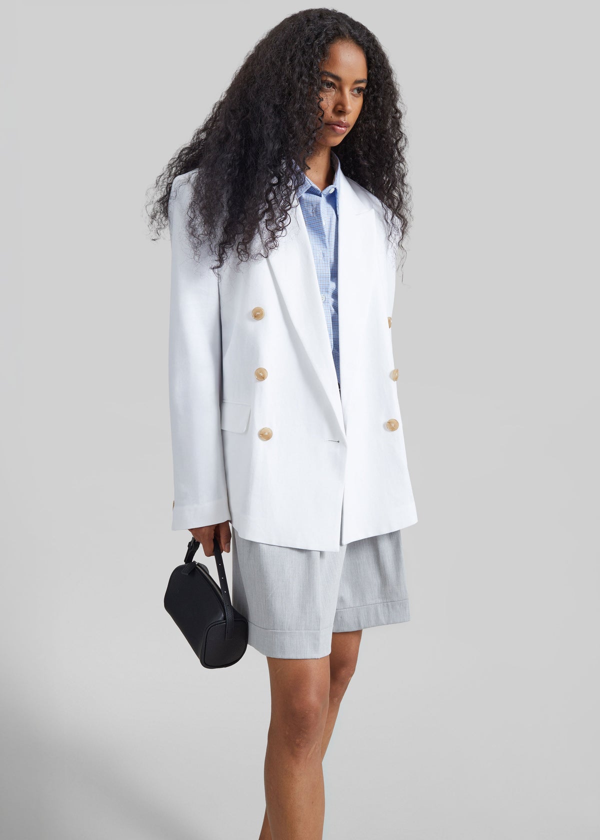Salerno Linen Blazer - White β view 5 of 8