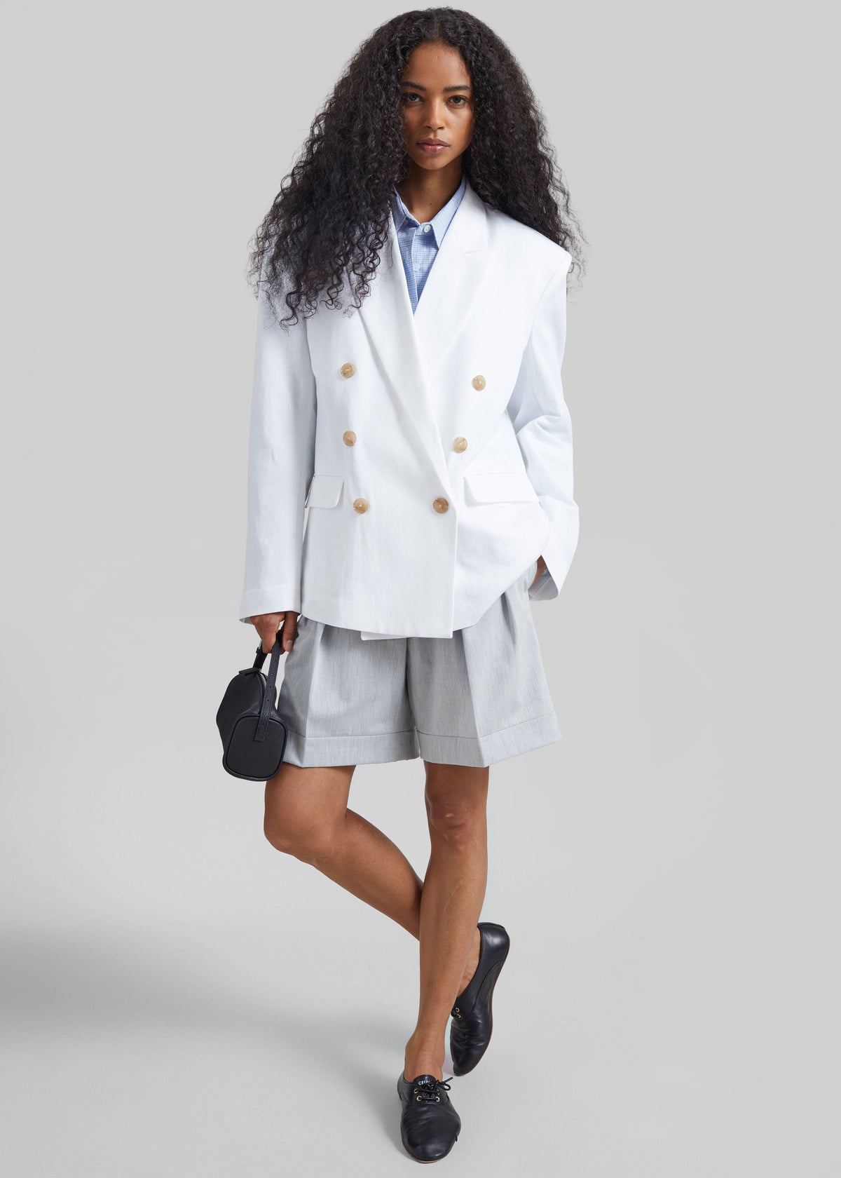 Salerno Linen Blazer - White β view 4 of 8