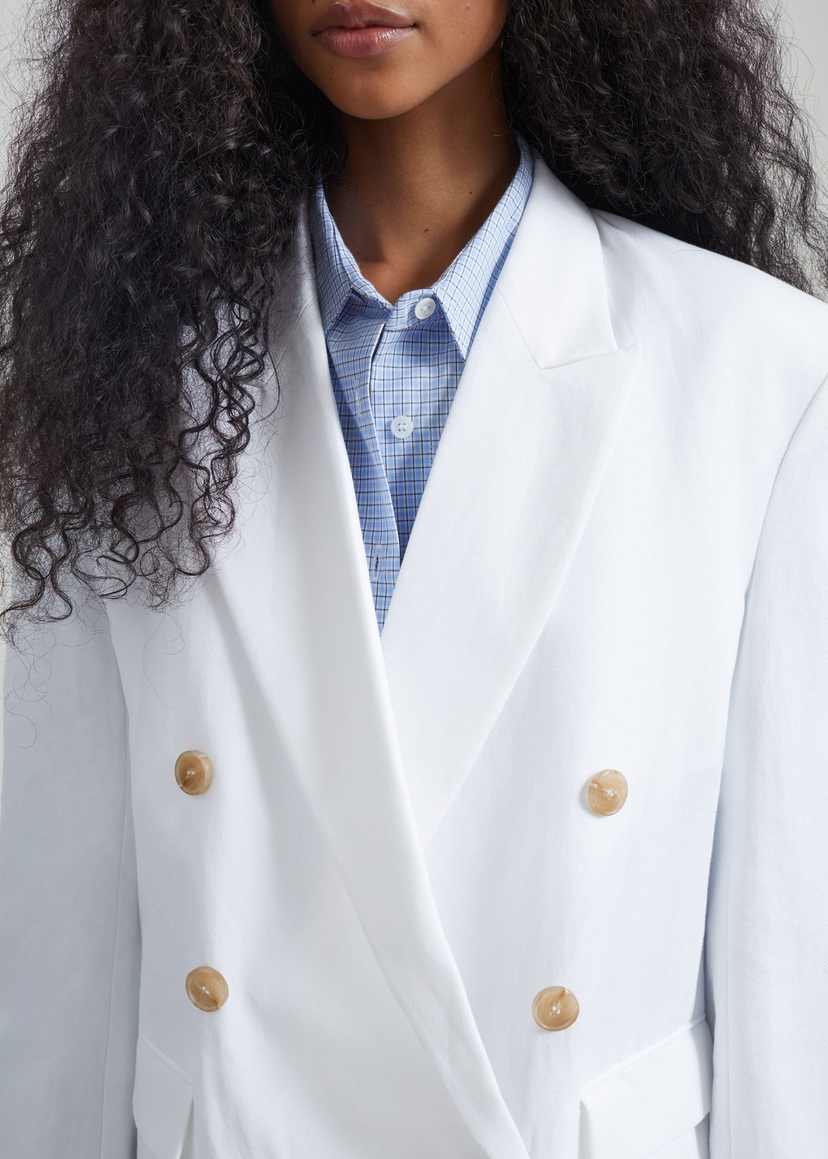 Salerno Linen Blazer - White β view 3 of 8