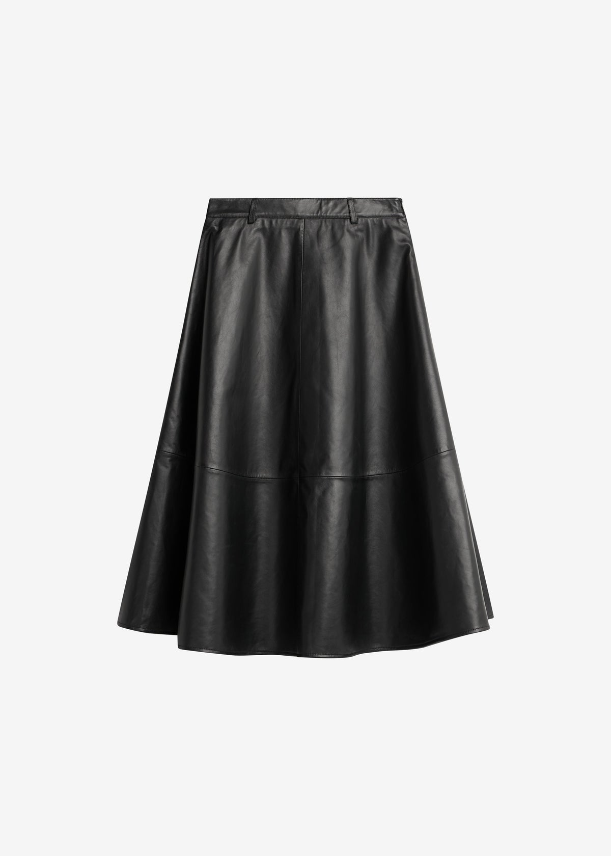 Savil Leather Midi Skirt - Black β view 7 of 7