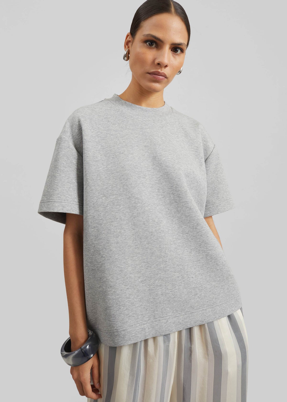 Scoob Boxy T-Shirt - Grey Melange β view 4 of 7