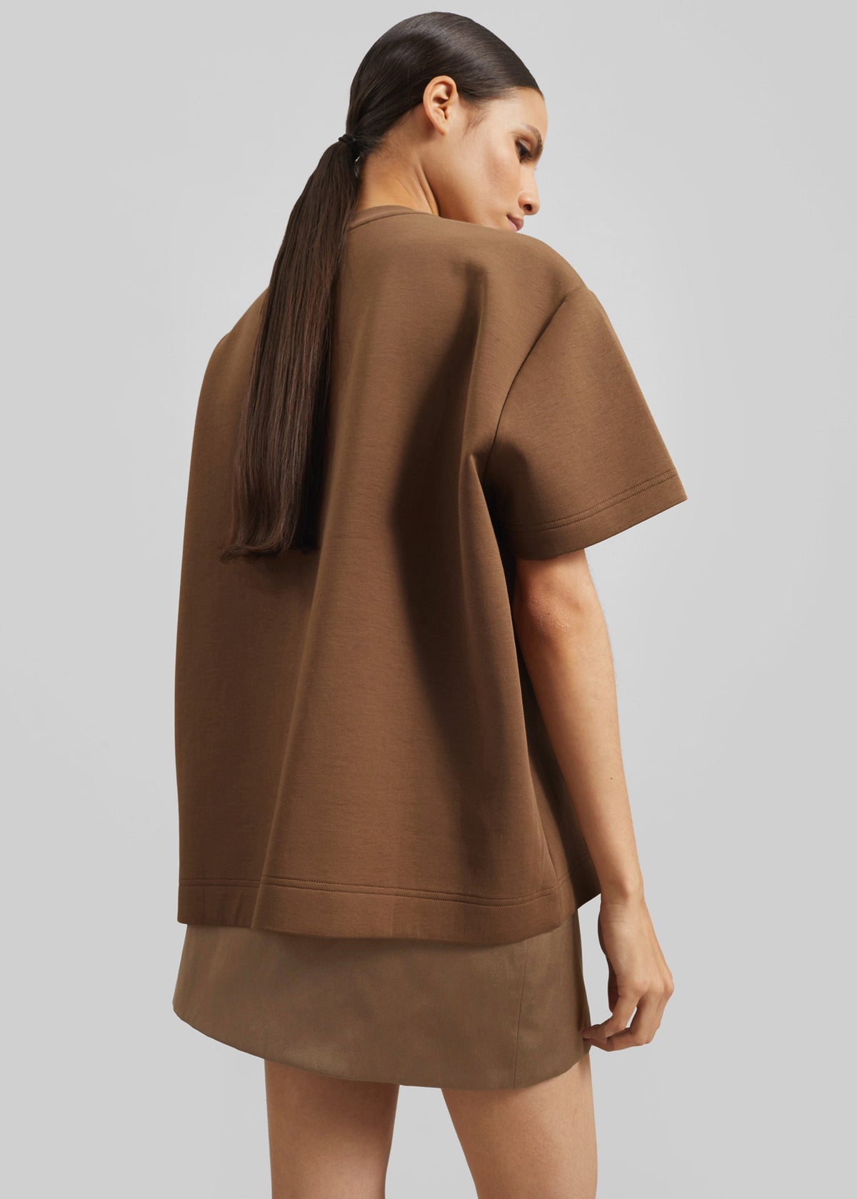 Scoob Boxy T-Shirt - Light Brown – view 5 of 6