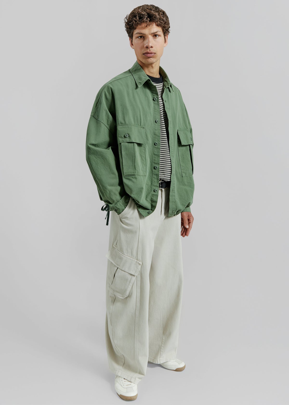 Seb Cargo Shirt - Army Green β view 6 of 9