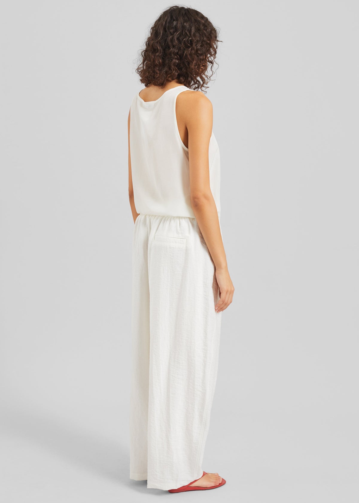 Senart Barrel Leg Pants - Ivory β view 6 of 7