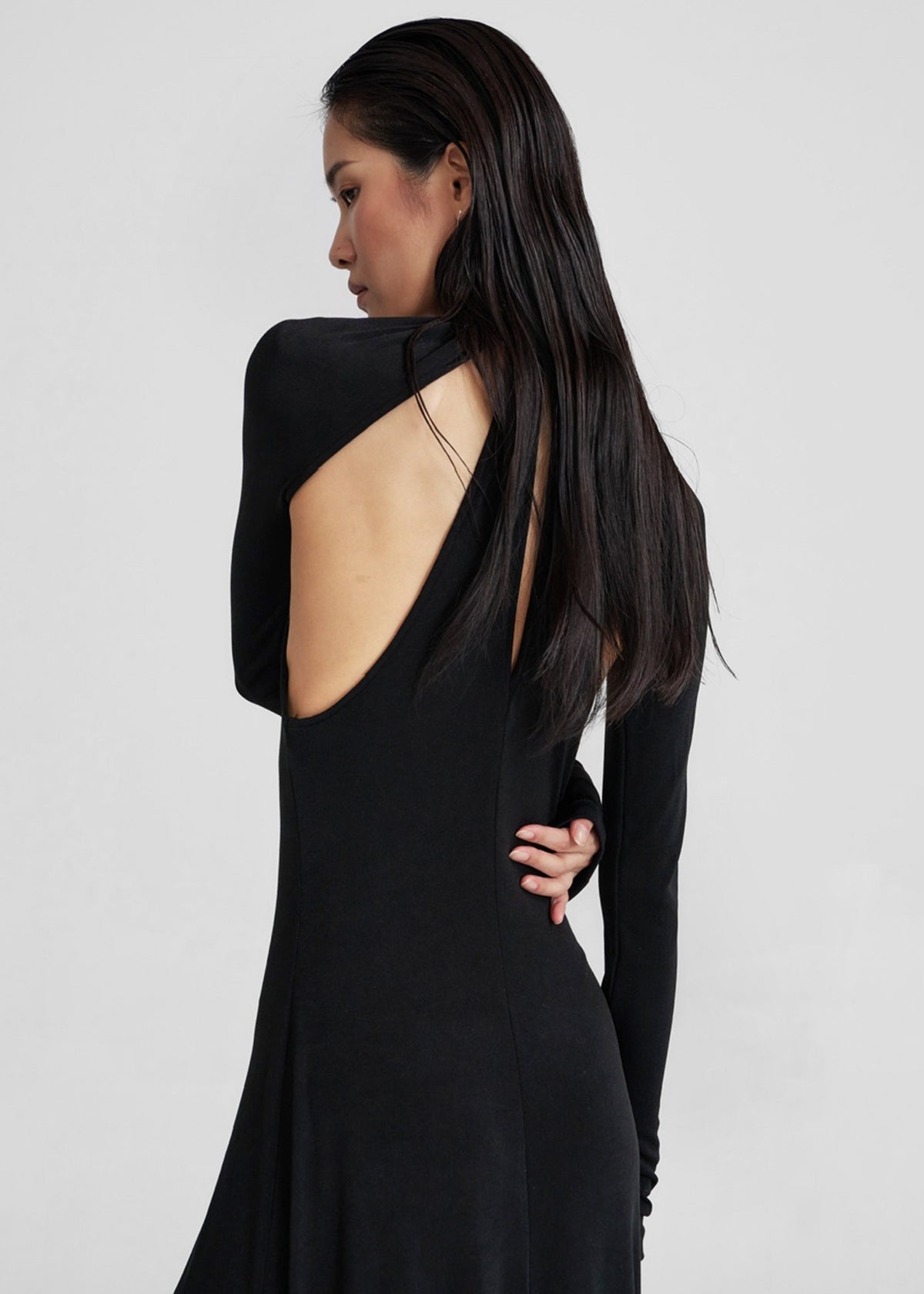Seskin Evening Maxi Dress - Black β view 7 of 8