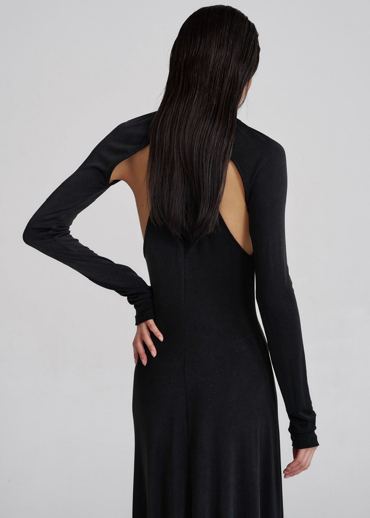Seskin Evening Maxi Dress - Black β view 5 of 8