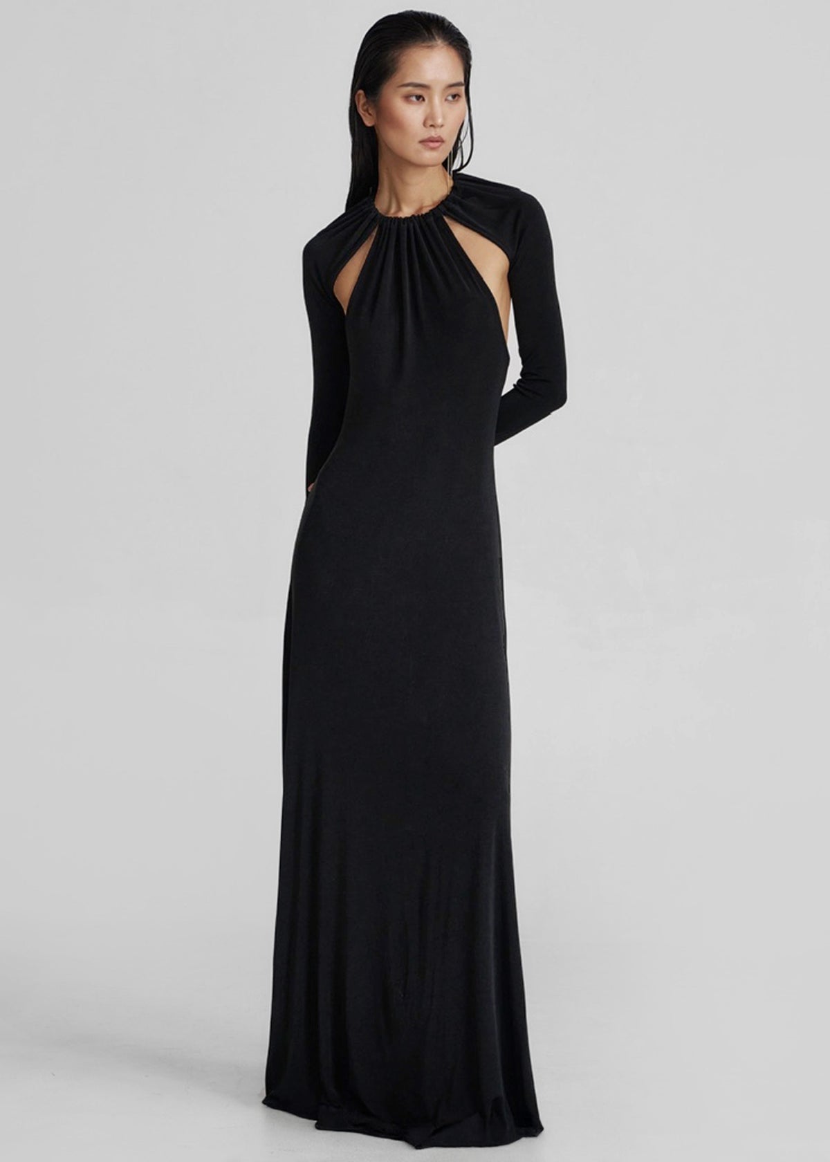 Seskin Evening Maxi Dress - Black β view 6 of 8