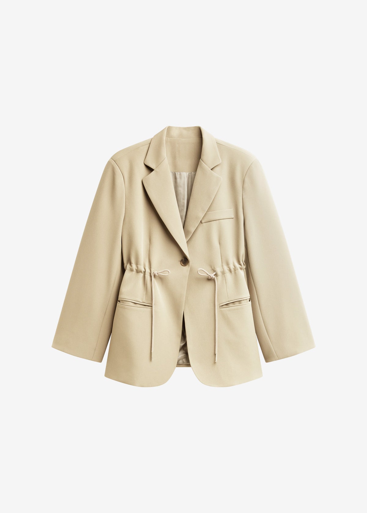 Sesma Drawstring Blazer - Light Beige β view 7 of 7