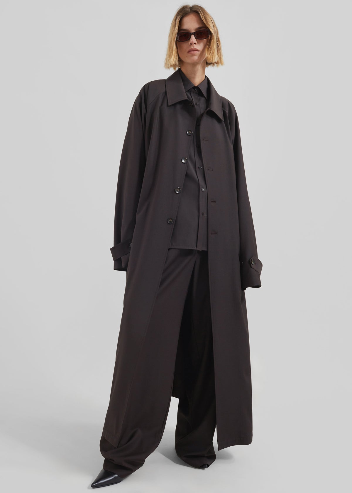 Shay Trench Coat - Brown β view 1 of 17