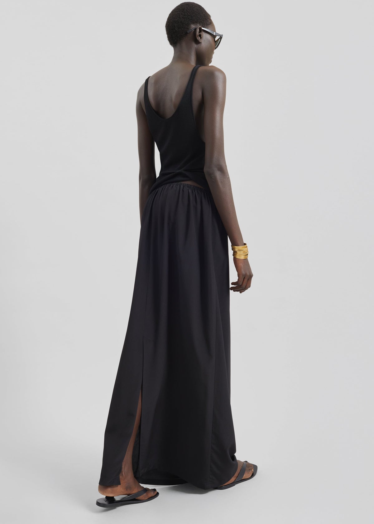 Sibena Silk Maxi Skirt - Black β view 7 of 8