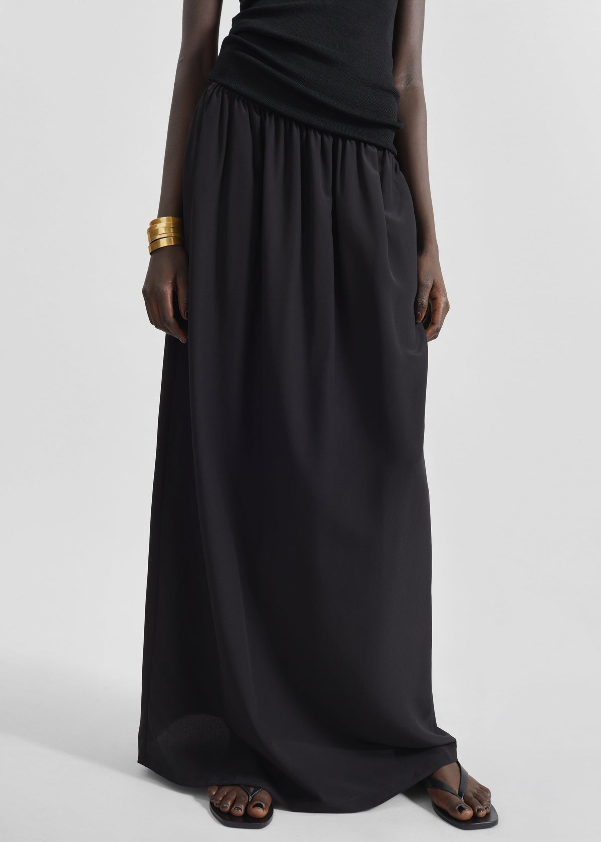 Sibena Silk Maxi Skirt - Black β view 4 of 8