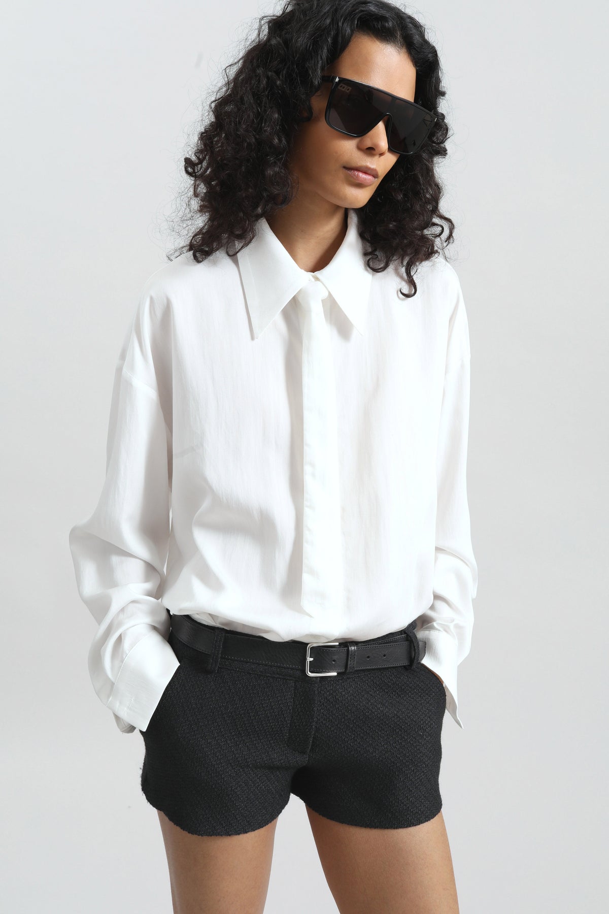 Silvan Neck Tie Shirt - White β view 3 of 8