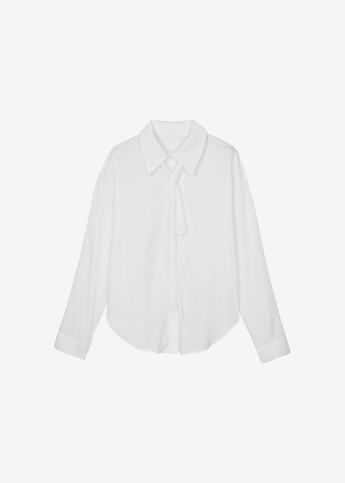 Silvan Neck Tie Shirt - White β view 8 of 8