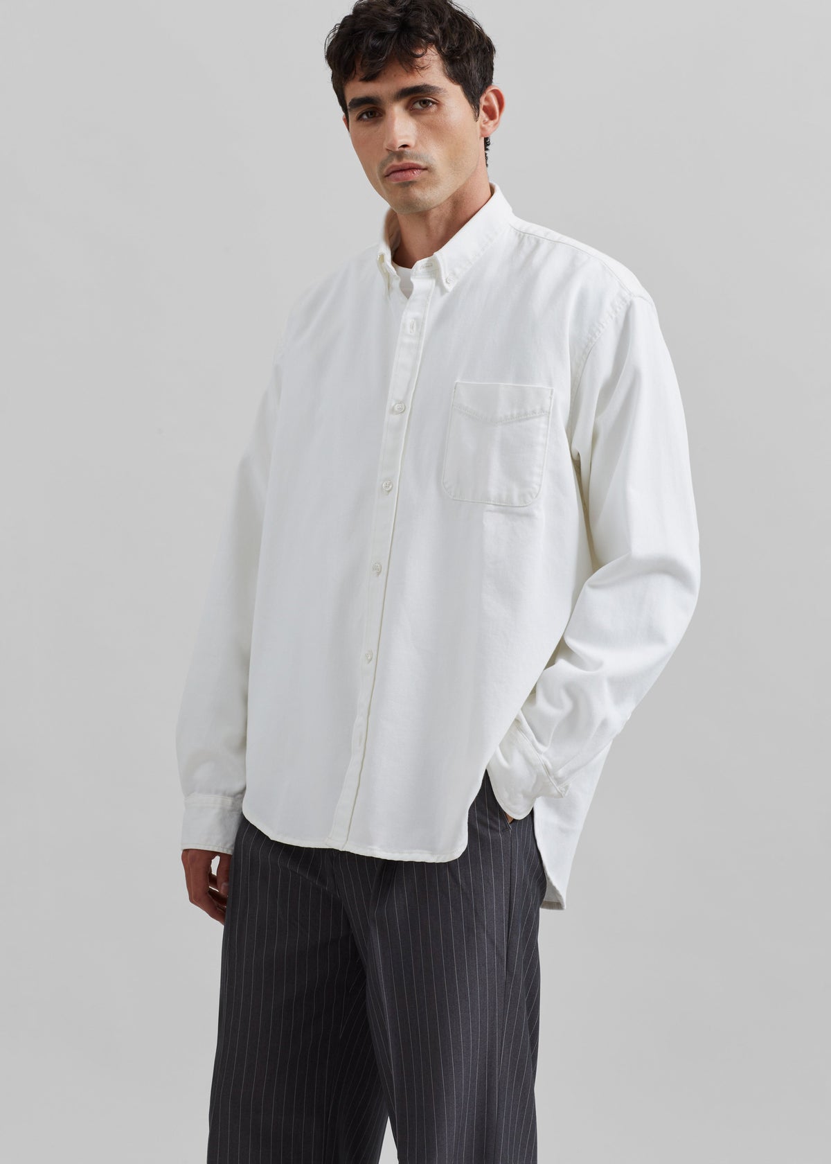 Sinclair Denim Shirt - Off White β view 4 of 7
