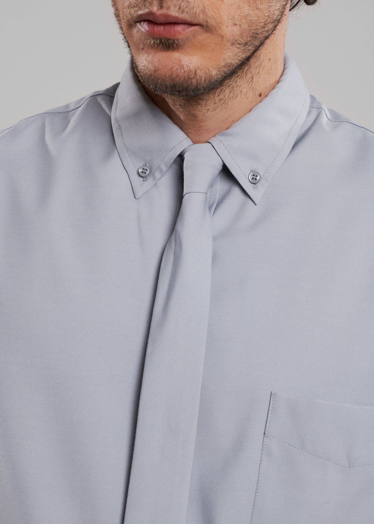 Sinclair Oxford Shirt - Grey β view 7 of 11