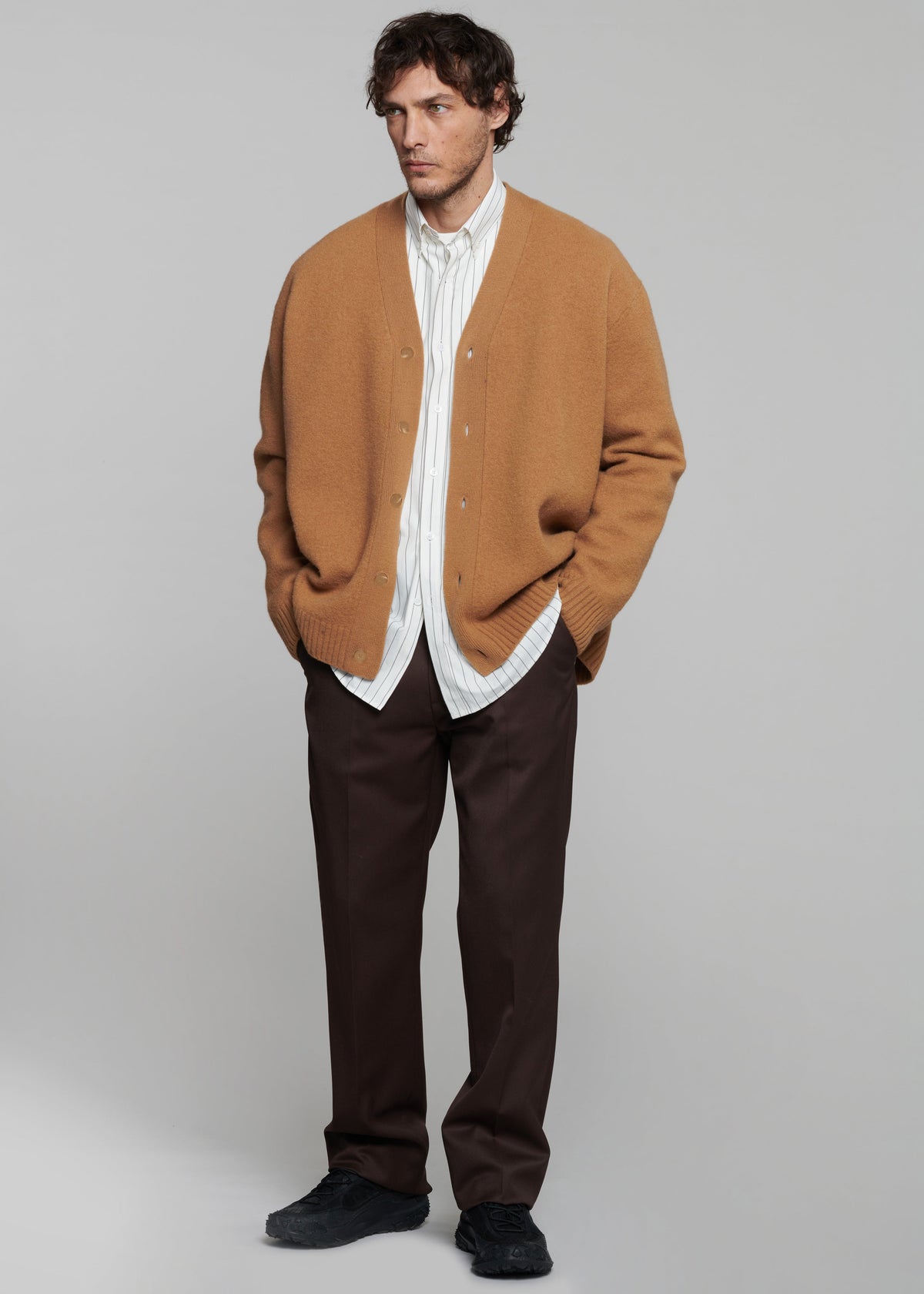Sinclair Poplin Shirt - White/Black Stripe β view 6 of 10