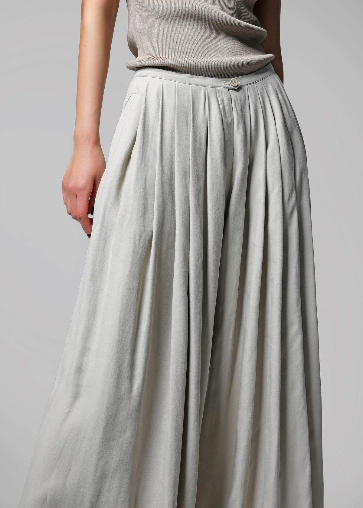 Sloane Wide Leg Trousers - Grey β view 5 of 14