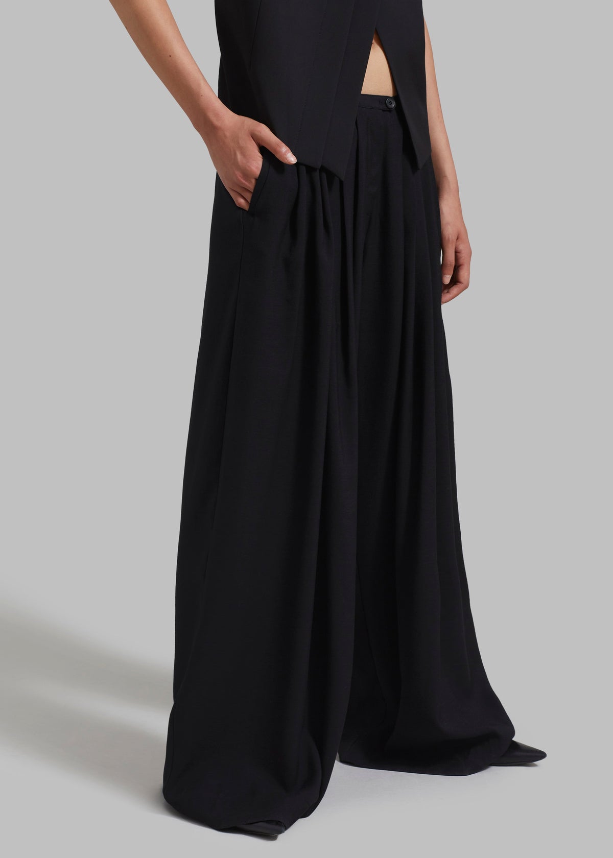 Sloane Wide Leg Trousers - Black β view 8 of 10