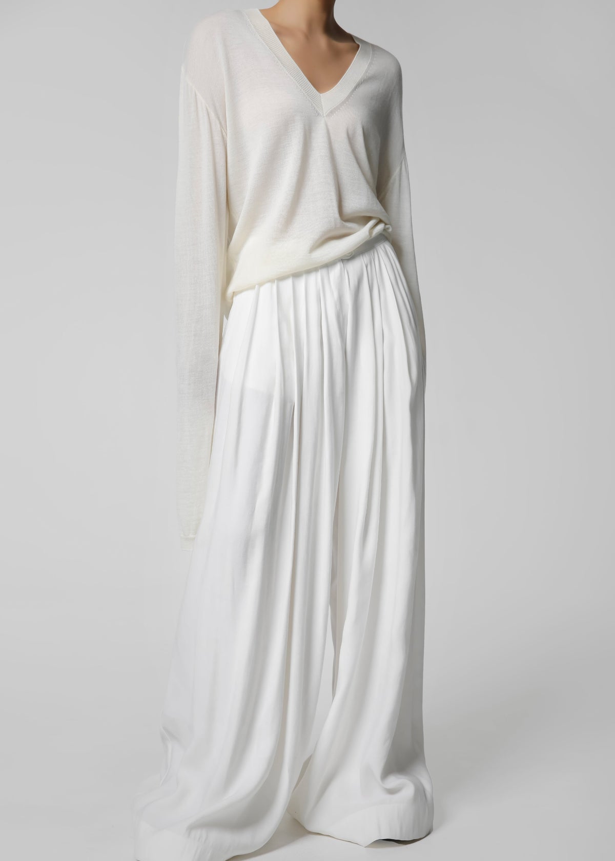 Sloane Wide Leg Trousers - White β view 5 of 22
