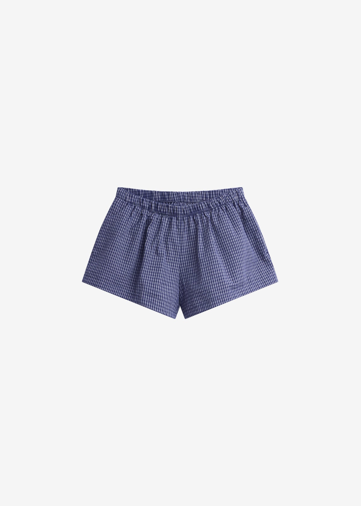 Solaro Mini Shorts - Navy Plaid β view 10 of 10