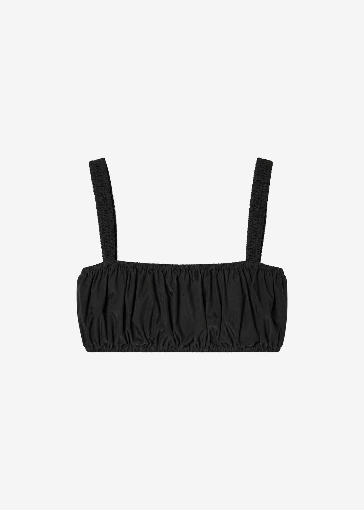 Solea Gathered Poplin Bralette - Black β view 8 of 8