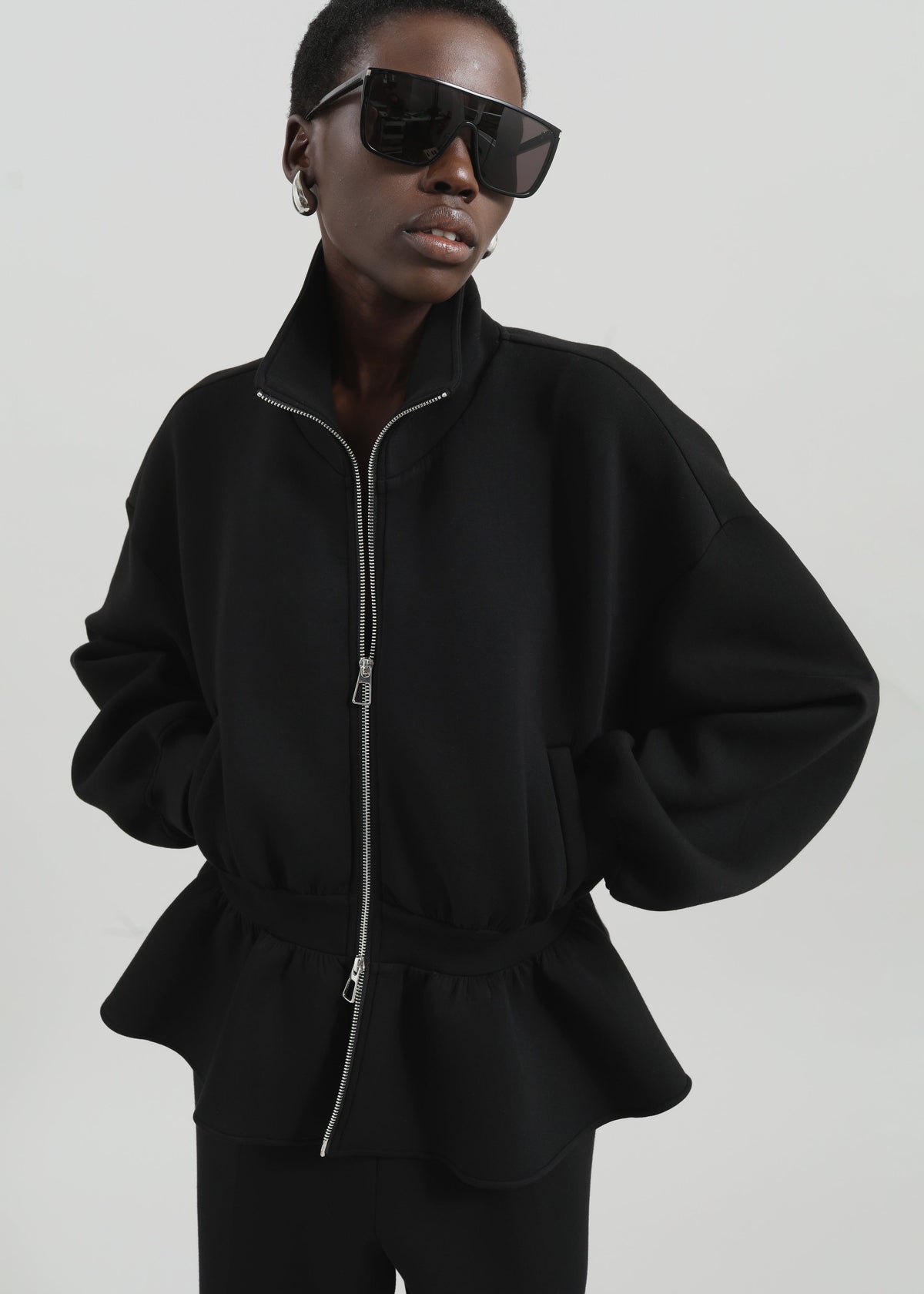 Sorelle Peplum Jacket - Black β view 3 of 7