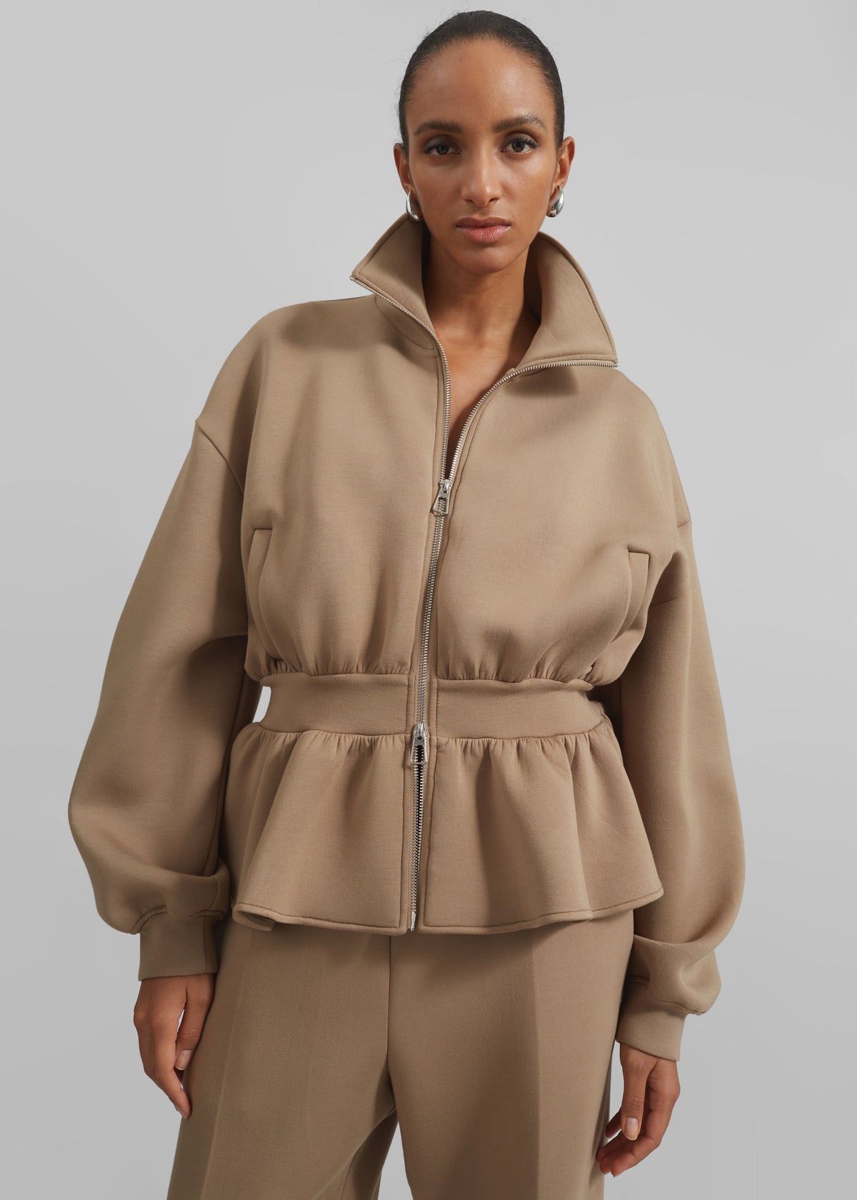 Sorelle Peplum Jacket - Camel β view 5 of 8